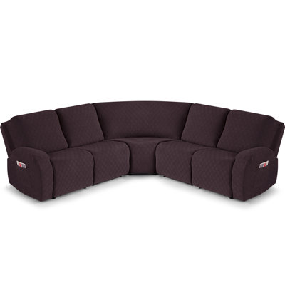 Housses pour canapé d'angle modulaire inclinable 5 pièces Harriet
