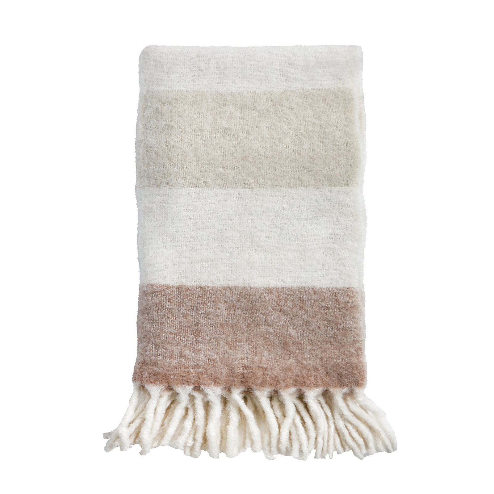 WHISTLER Hand Woven Throw Blanket, Brown