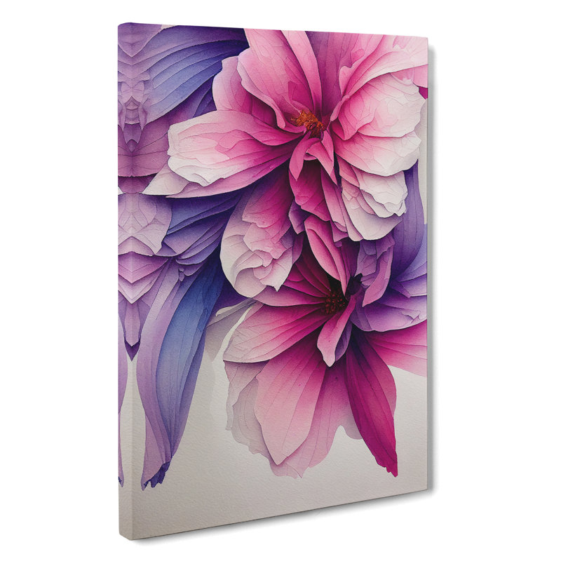 The Fascinating Flowers - Wrapped Canvas, 50cm H x 35cm W x 3cm D