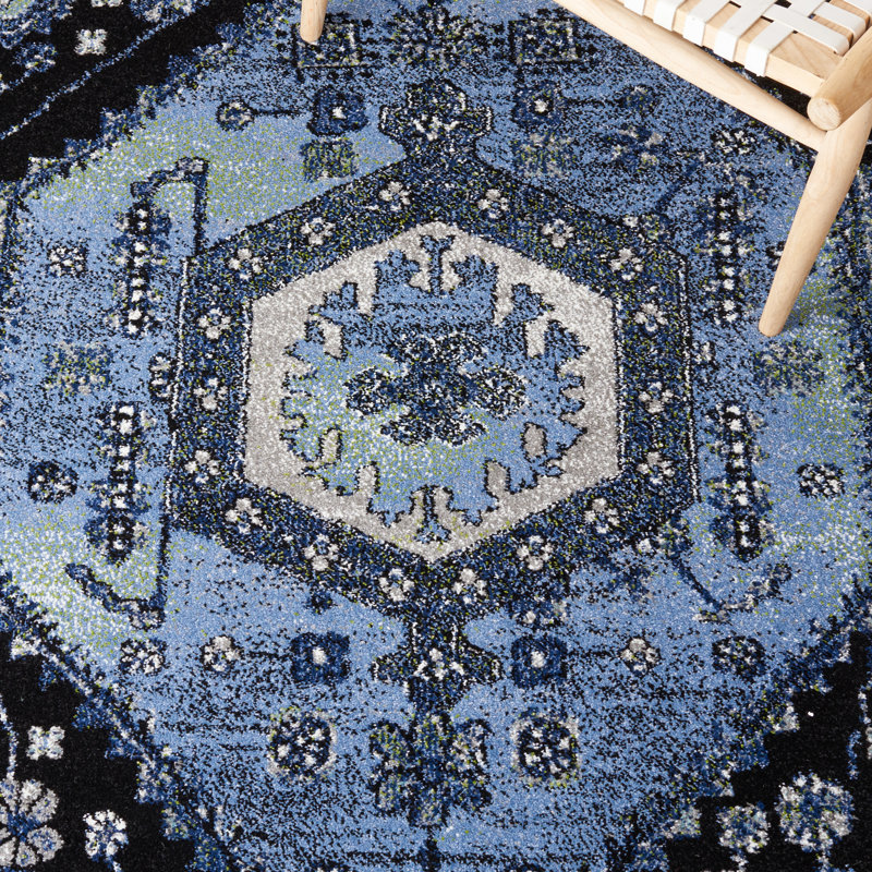 Abbie-Gail Performance Oriental Rug, Square 6'7"