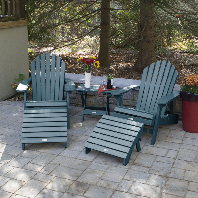 Anette Outdoor Adirondack Chair, Nantucket Blue