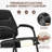 Modern Faux Leather Guest Chair with Armrests – Stackable Office and Reception Chair with Metal Frame