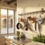 Stainless Steel Rectangle Wall Mounted Pot Rack