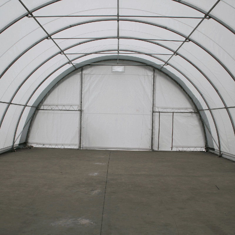 Single Truss Arch Storage Shelter 11Oz PE, 15 ft. H x 30 ft. W x 85 ft. D