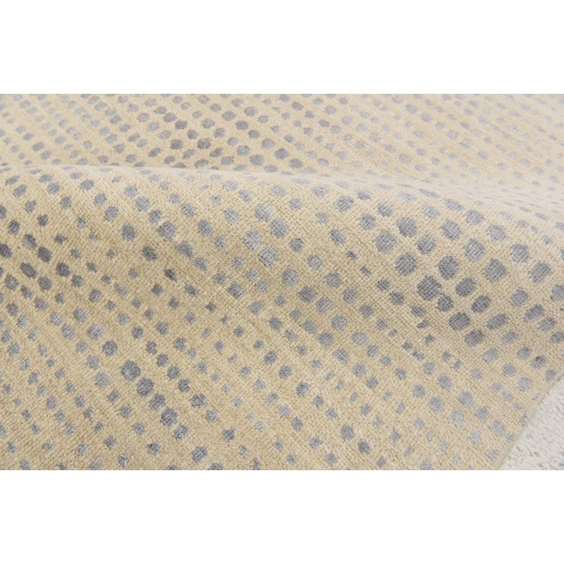 Contemporary One-of-a-Kind Rectangle 4' X 5'11" Hand Knotted Area Rug