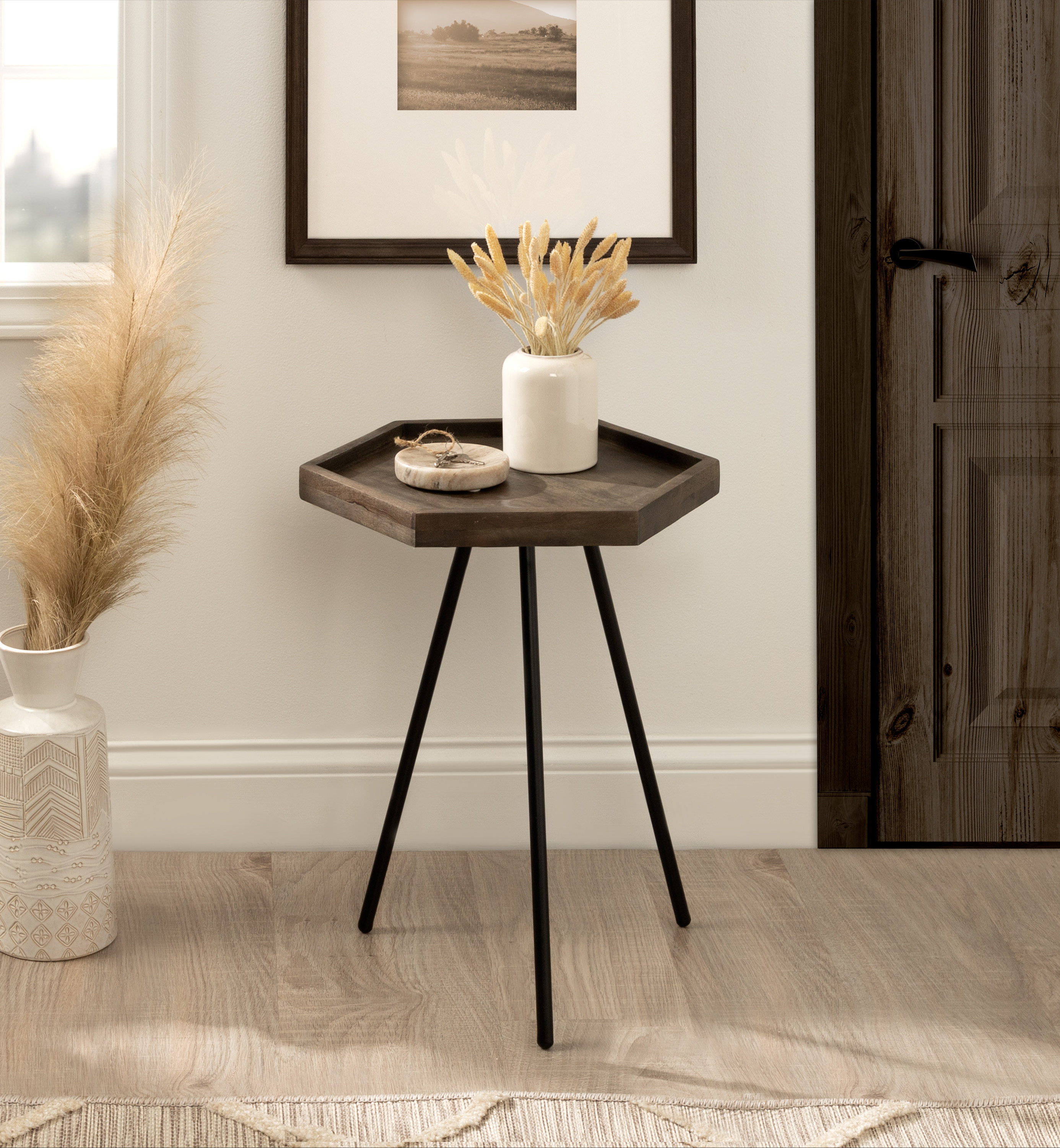 Loon Peak® Berber 20'' Tall 3 Legs End Table | Wayfair