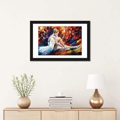 « young ballerine », art mural sur toile tendue