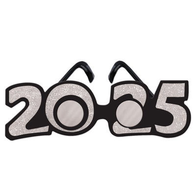 Lunettes en plastique scintillantes "2025"