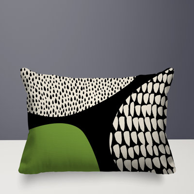 Vikka Minimalist Reversible Indoor/Outdoor Lumbar Pillow