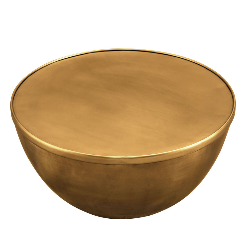 Table basse de rangement en métal Viora 