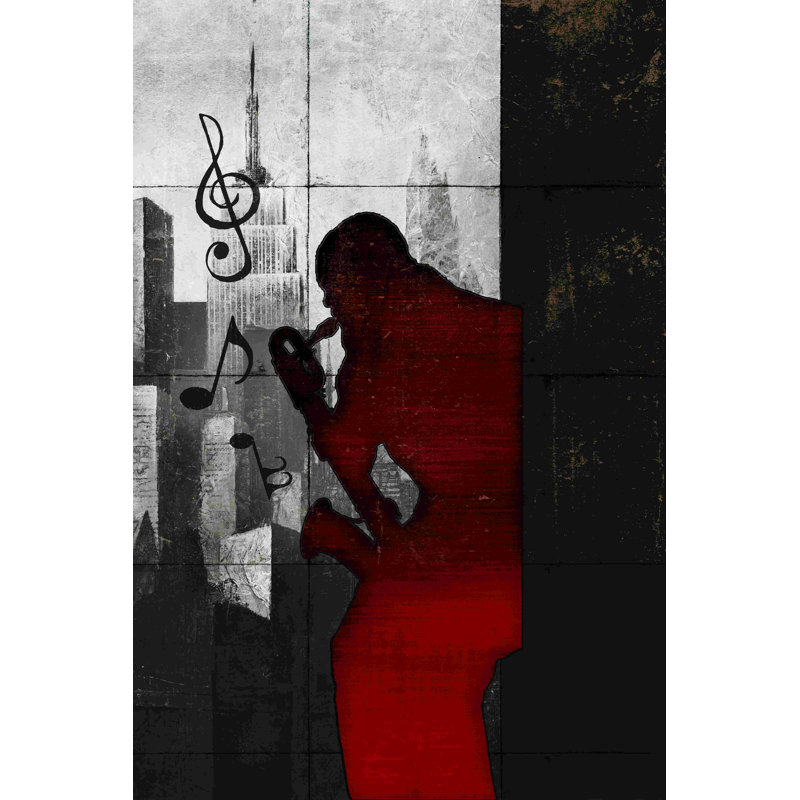 «Nyc Jazz», impression sur toile tendue, H 18 po x l 12 po