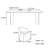 Home black rectangular rock dining table set-105490752