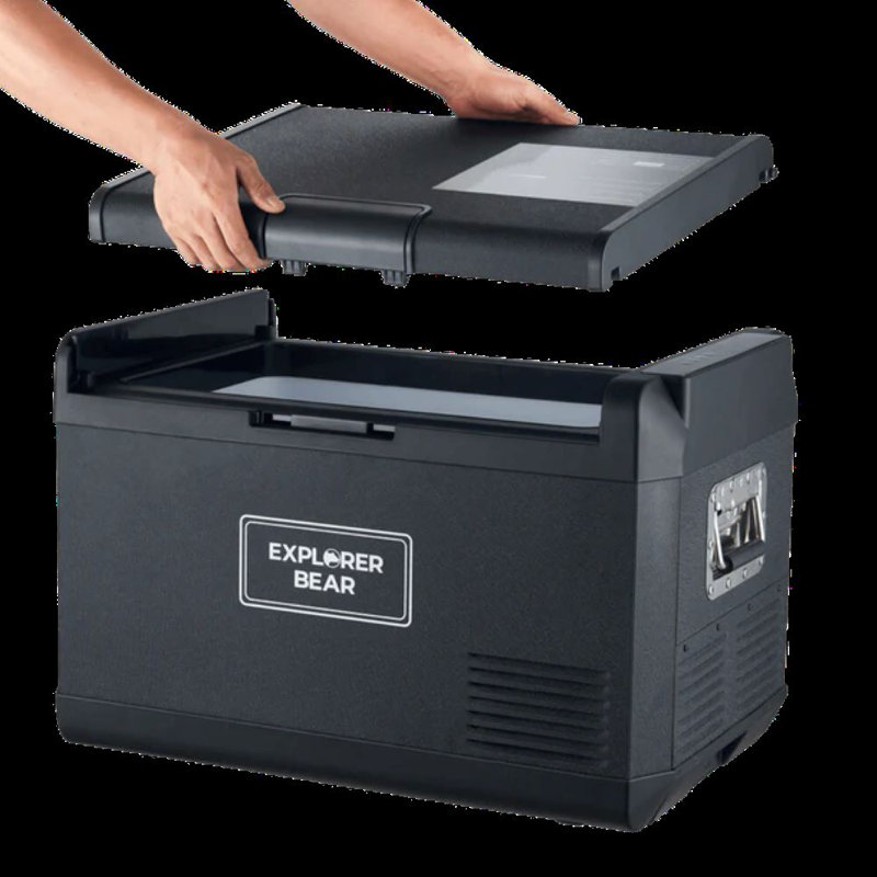 Explorer Bear 40L Black Metal Electric Cooler