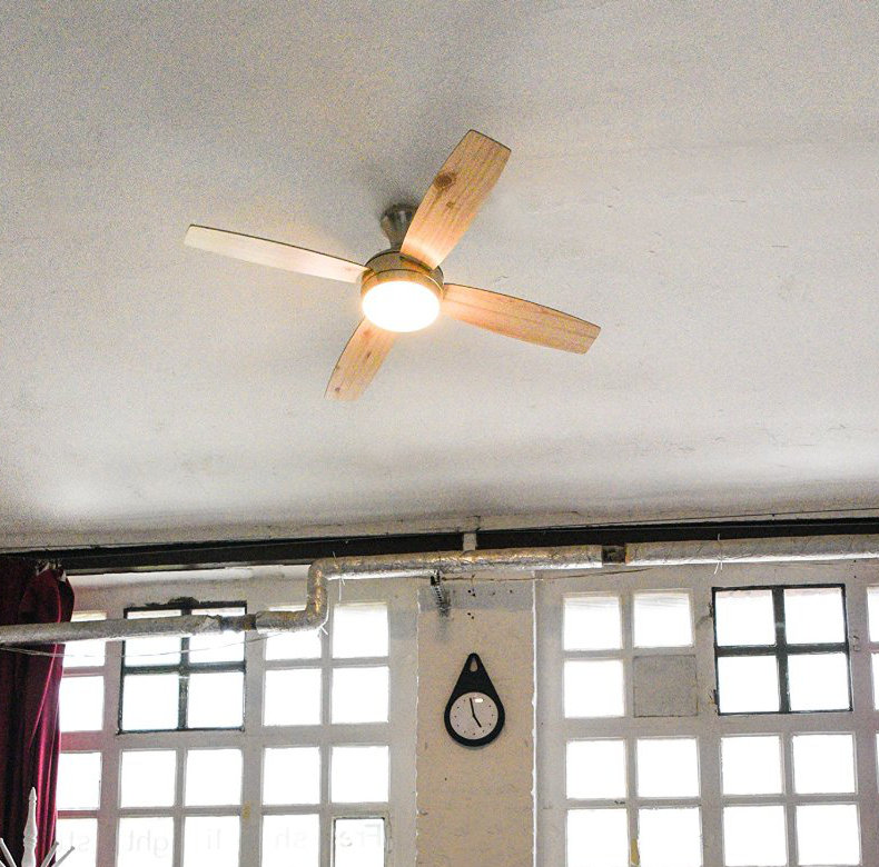 132cm Ceiling Fan with Light Kit, Gold