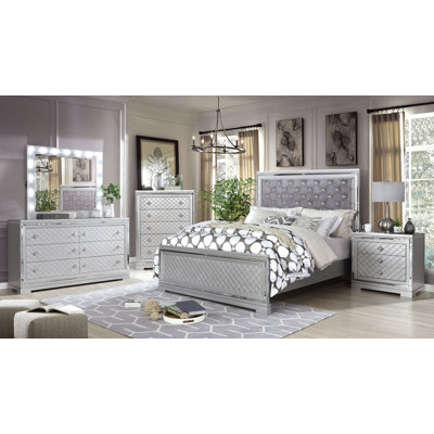 Montera 62'' W 6 - Drawer Dresser with Mirror