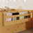 Rivvi Montessori Floor Bed With High Guardrails, LED Light And Storage Shelf-116085299-116085301