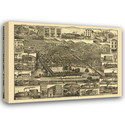 «Winston Porter», art sur toile tendue, lecture: Pennsylvanie, 1881