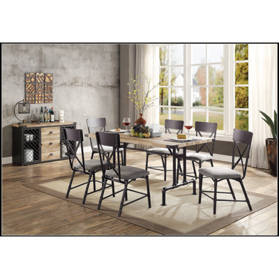 Ensemble de chaises d'appoint élégantes en tissu bicolore et finition perle, idéal pour une assise polyvalente dans n'importe quelle pièce.
