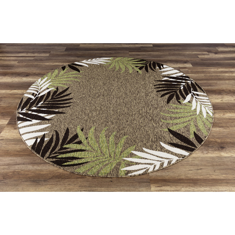 Tapis tissé à plat Springcreek, Rond 5 pi 2 po