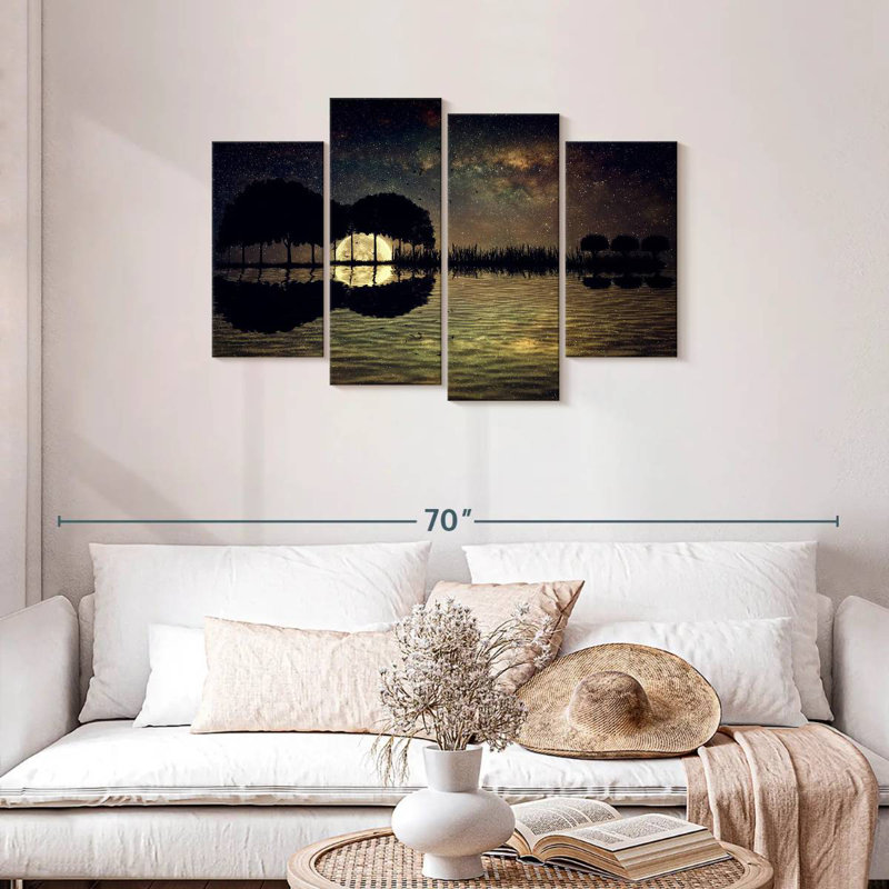 Abarca Guitar Island Moonlight, 27" H x 43" W