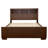 Cappuccino Queen Bed with Bookcase Headboard