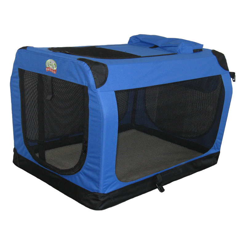 Collapsible Soft-Sided Crate with 2 Doors, 23.25" H x 23.25" W x 32" D