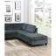 Canapé modulaire en chenille 7Pc gris rembourré de mousse pour meubles de salon moderne avec coussin ultra doux