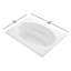 Baignoire de trempage encastrée 60 "x 42" Windward-6953567