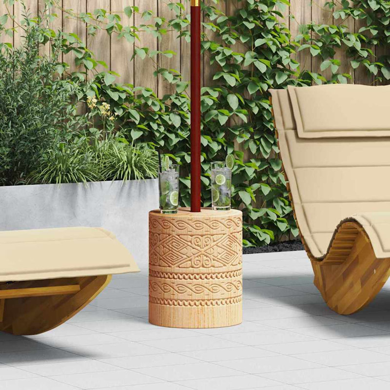 29.6kg Solid Wood Umbrella Base