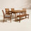 Kinsler 64" Eucalyptus Patio Dining Set