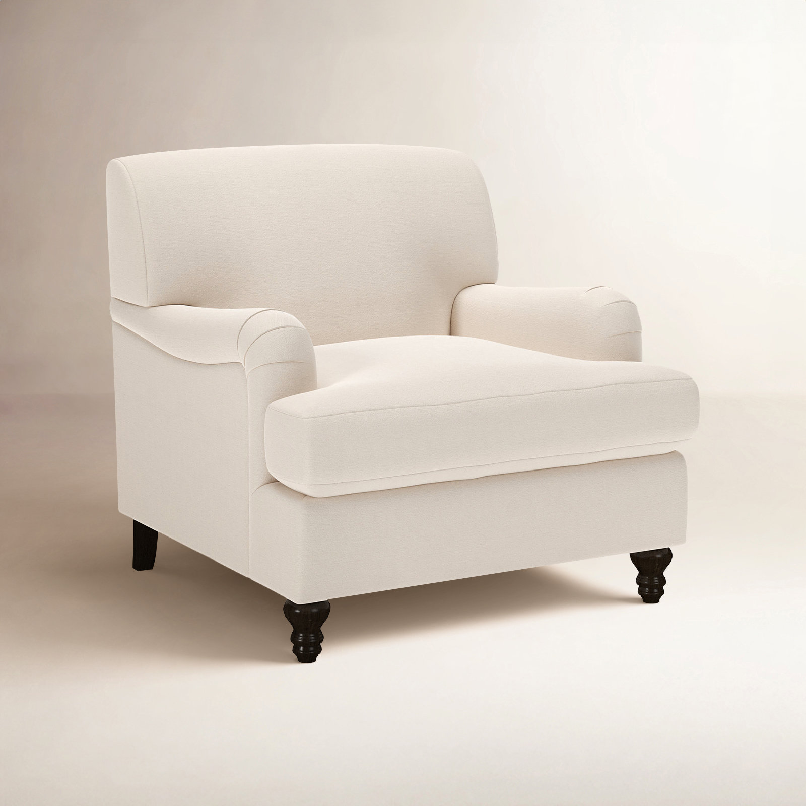 Walters Tight Back Armchair, Canvas Canvas