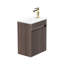 Ensemble de meuble-lavabo mural simple 18 po avec plateau en résine