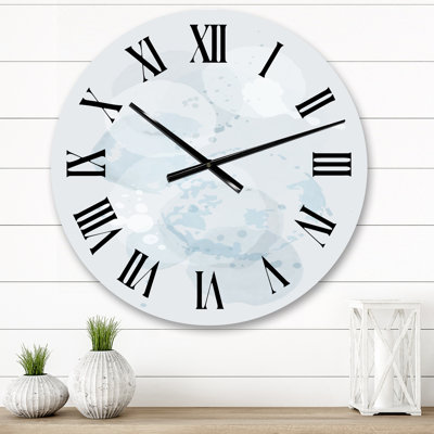 Bohemian Pastel Shape Composition II Wall Clock