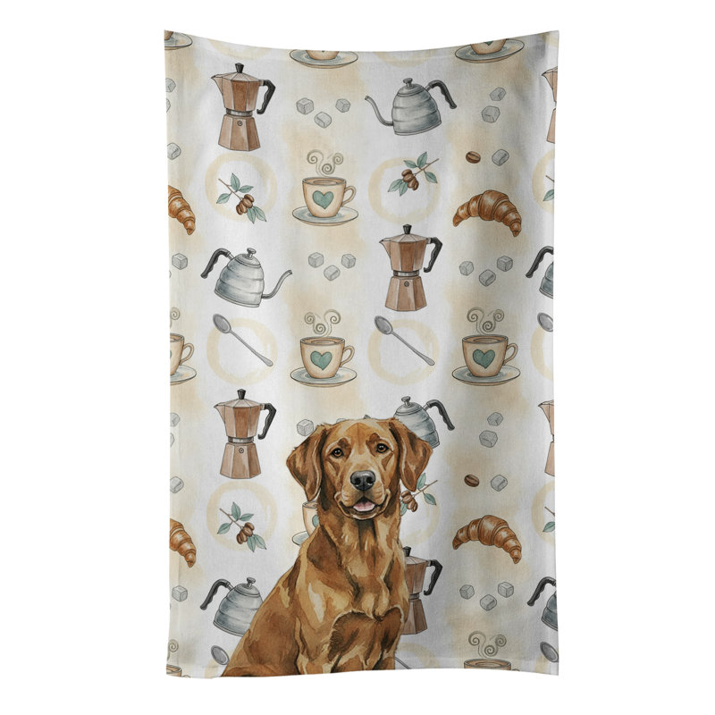 Serviette de cuisine Coffee Bar, Retriever de la Baie de Chesapeake