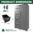 Metal Storage Vertical Filing Cabinet With Lock, Steel File Locker With 4 Drawers And 1 Door, Living Room Cabinet-391885681