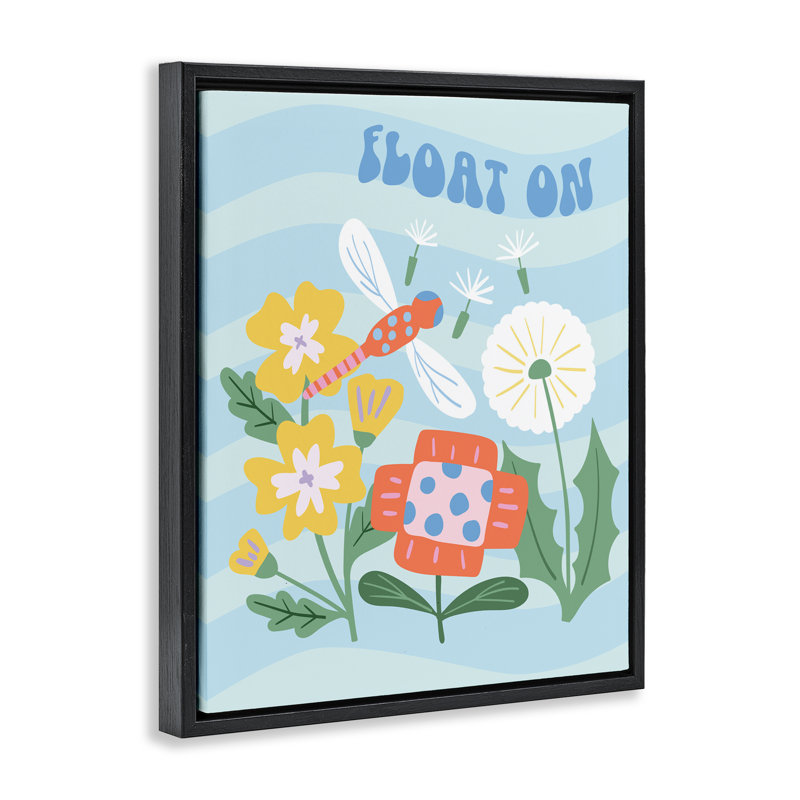 Float On Dragonfly Floating Frame, design by Jilly Jack Designs, Jet Black Floater Frame, 21" H x 17" W