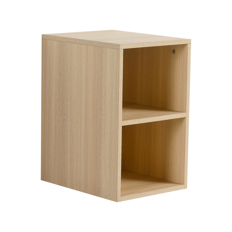 Petites tablettes de rangement murales de 12 pouces, Chêne blanc Américain