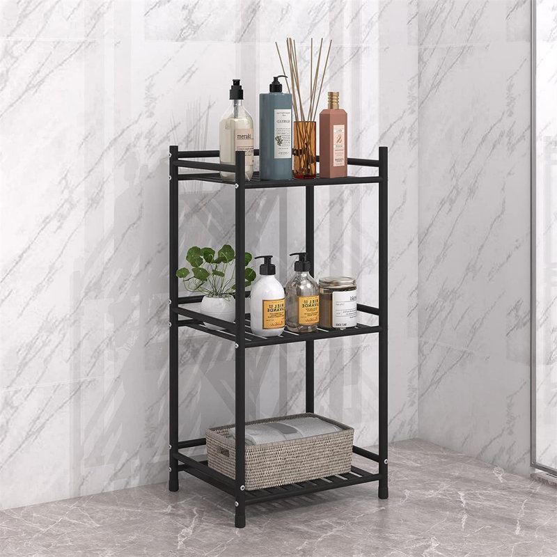 Rebrilliant Megail Metal Freestanding Bathroom Shelves | Wayfair