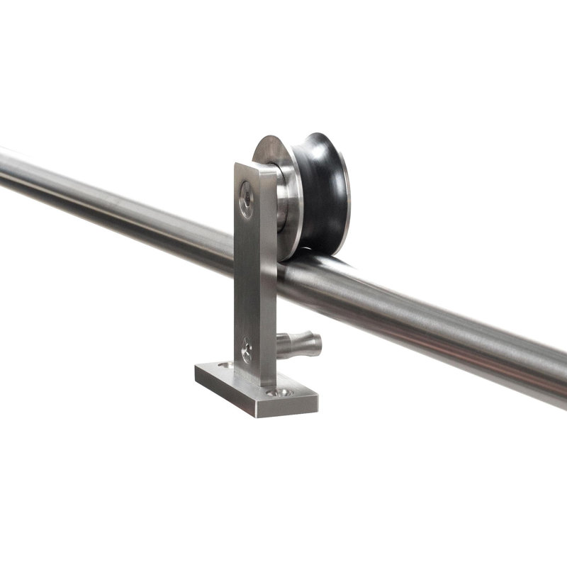 Stainless Steel Metal Standard Double Single Door Barn Door Hardware Kit