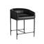 Osbourne Upholstered Stool with Metal Frame-575805096