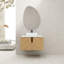 Meuble-lavabo de 30 po avec lavabo d'art en céramique et dalle de pierre artificielle
