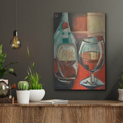 «Cognac» par Tim Nyberg, art mural en métal, 24 po x 36 po