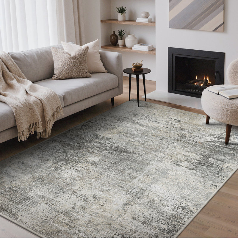 Abstract Area Rug, Rectangle 200 x 290 cm