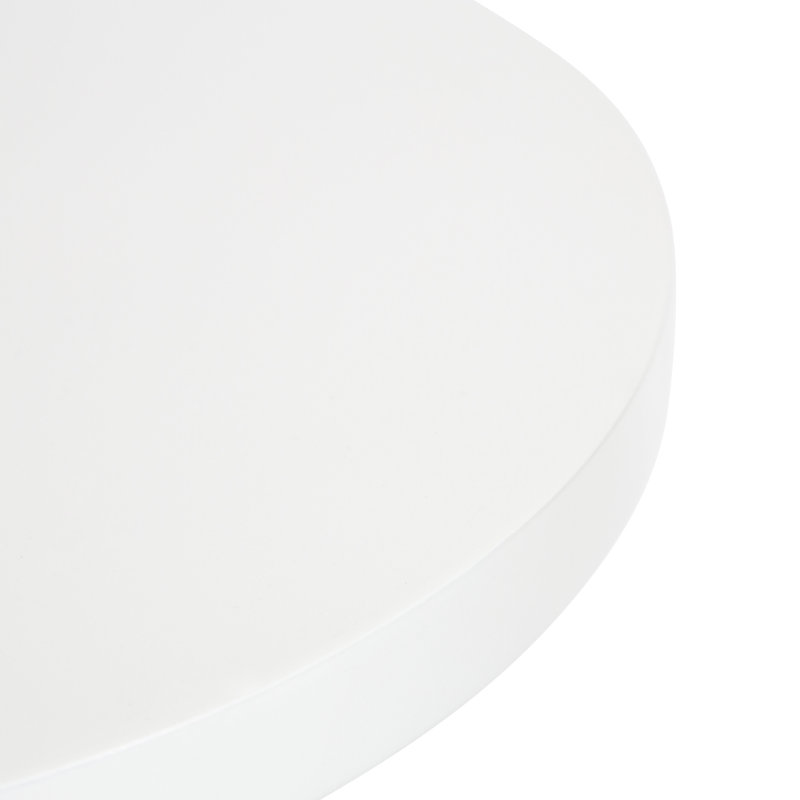 Larzelere End Table, White, Gold