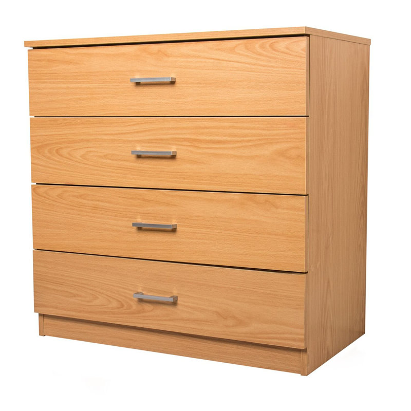 4 Drawer 75 cm W Chest Dresser, Beech