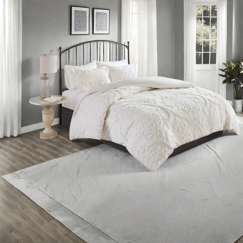 Ensembles de literie pour grand lit en coton de qualité supérieure, maison de ferme en damas capitonnée