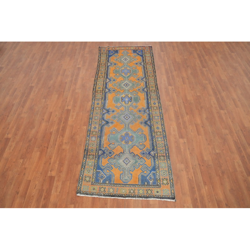 Tapis de couloir géométrique traditionnel 3 x 10
