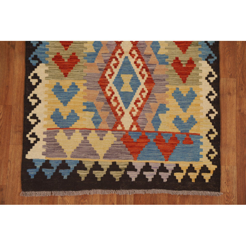 Tapis oriental géométrique Kilim 3 x 5