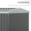 Abdihakin 14 ft. W x 8 ft. D Metal Tongue & Groove Flat Tool Shed