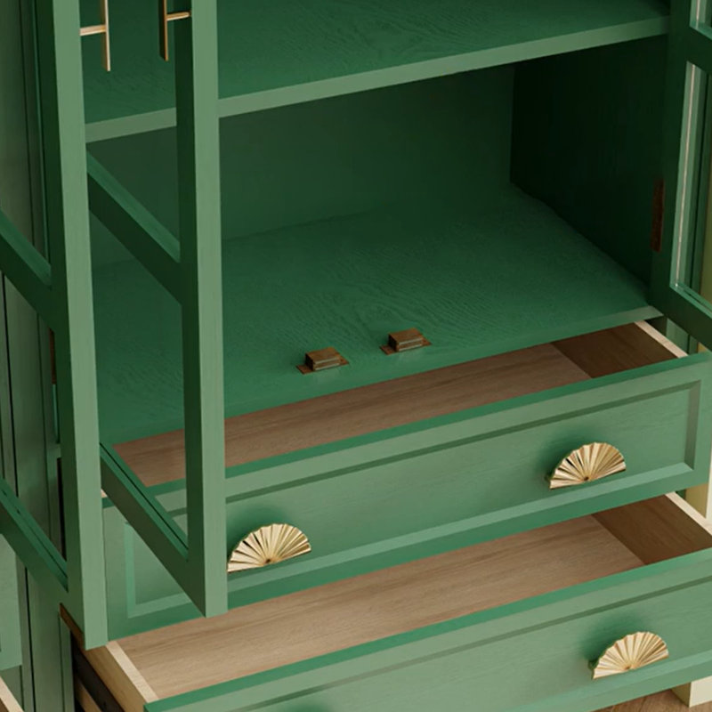 Arched Green Standard Bookcase